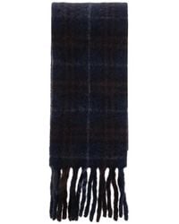Burberry - Narrow-Cut Checkered Alpaca Blend Scarf - Lyst