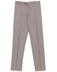 Canali - Wool Trousers - Lyst