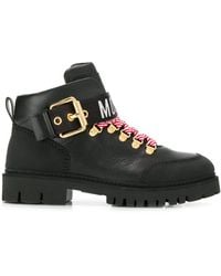 moschino boots heels