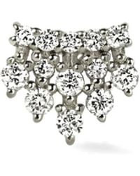 Lark & Berry - 14Kt Royal Crown Diamond Stud Earring - Lyst