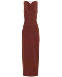 CAYET - Nelly Ribbed-Knit Maxi Dress - Lyst