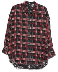 R13 - Checked Reversible Shirt - Lyst