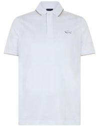 Paul & Shark - Logo-Embroidered Tipped Polo Shirt - Lyst