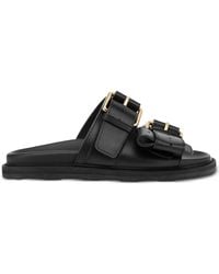 Moschino - Buckle-Embellished Sandals - Lyst