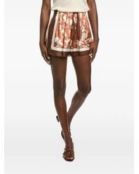 Brunello Cucinelli - Floral-Print Drawstring Shorts - Lyst
