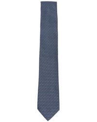 Ferragamo - Cravatta Con Logo Gancini Jacquard - Lyst