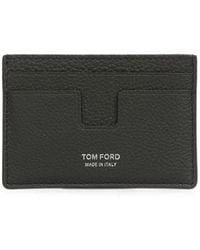 Tom Ford - Grained Leather Card Holder - Lyst