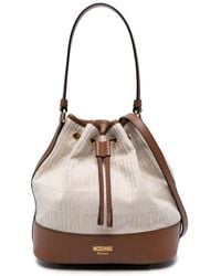 Moschino - Borsa A Secchiello Con Monogramma Jacquard - Lyst