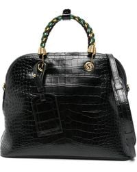 Moschino - クロコパターン ハンドバッグ - Lyst