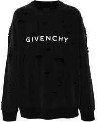 Givenchy - Sudadera Archetype con detalles rasgados - Lyst