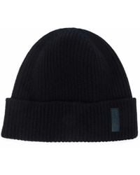 Giorgio Armani - Logo-Patch Cashmere-Knit Beanie - Lyst