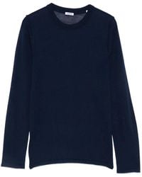 Aspesi - Contrast-Stitch Long-Sleeve Sweater - Lyst