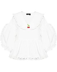 ANOUKI - Shirt Met Ruches - Lyst