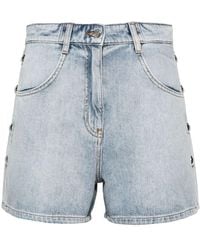 IRO - Stud-embellished Denim Shorts - Lyst