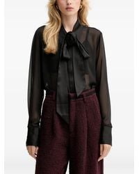 Gestuz - Gzlynne Bow Sheer Blouse - Lyst
