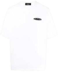 DSquared² - Logo-Print Cotton T-Shirt - Lyst