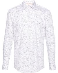 BOSS - Floral-print Cotton Shirt - Lyst