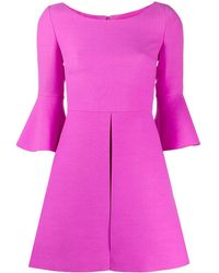 Valentino Garavani - Flared Sleeves Mini Dress - Lyst