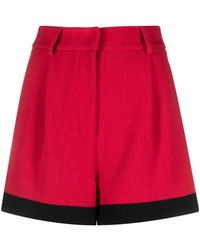 Moschino - Contrasting-Border Short Shorts - Lyst