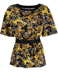 Versace Jeans Couture - Logo Couture-Print T-Shirt - Lyst