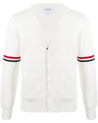 Thom Browne - Cardigan Con Dettaglio A 4 Righe - Lyst