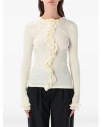 OperaSPORT - Cecilia Lace-Trimmed Ruffled Top - Lyst
