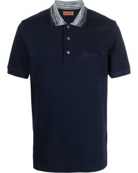 Missoni - Zig-Zag Collar Polo Shirt - Lyst