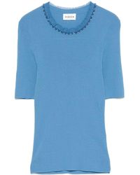P.A.R.O.S.H. - Bead-Embellished T-Shirt - Lyst