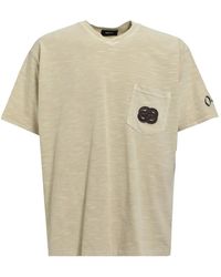 BREATH - T-Shirt À Col V Et Patch Aigle - Lyst