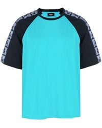 Fendi - T-Shirt mit Logo-Streifen - Lyst