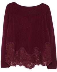Ermanno Scervino - Pullover Mit U-Boot-Ausschnitt - Lyst