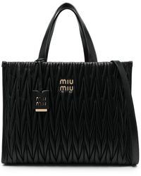 Miu Miu - Handtasche aus Matelassé-Leder - Lyst
