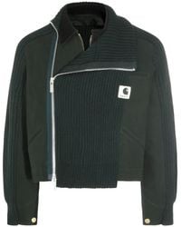 Carhartt - X Sacai gerippte Jacke mit Reißverschluss - Lyst