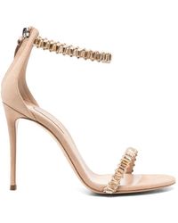 Casadei - Sandales En Daim À Ornements En Cristal - Lyst