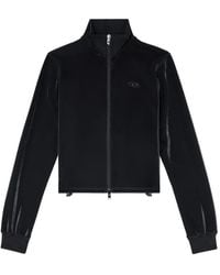 DIESEL - Sweat Zippé Avec Effet Piquet Brillant - Lyst