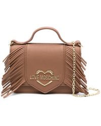 Love Moschino - Logo-lettering Fringed Tote Bag - Lyst