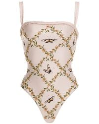 Agua Bendita - Limon Azucar Ruffled Swimsuit - Lyst