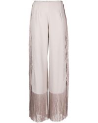 ‎Taller Marmo - Nevada Fringed Wide-Leg Trousers - Lyst