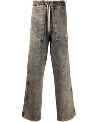 DIESEL - Acid-Wash Straight-Leg Trousers - Lyst