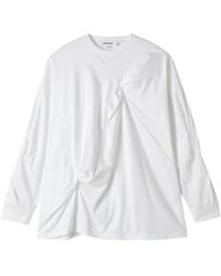 Enfold - Twisted Long-Sleeved T-Shirt - Lyst