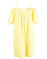 KARL LAGERFELD - Belted Linen-Blend Midi Dress - Lyst