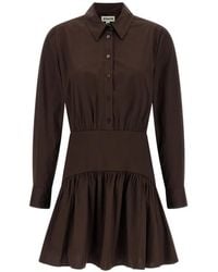 STAUD - Vestido Midi Rocco Con Botones - Lyst