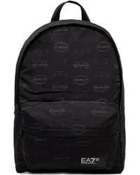 EA7 - Logo-Print Backpack - Lyst