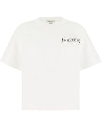 McQueen - Camiseta con logo estampado - Lyst