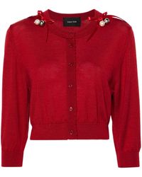 Simone Rocha - ベルチャーム クロップド カーディガン - Lyst