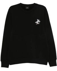 Paul Smith - Long-Sleeve Sweatshirt With Cartoon Rabbit Graphics - Lyst