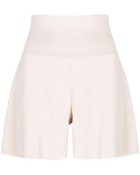Stella McCartney - Elasticated High-Waist Shorts - Lyst