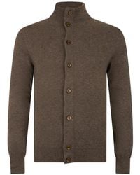 Moorer - Arquato High-Neck Button-Up Sweater - Lyst