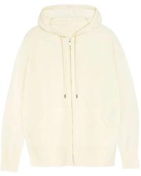 Vera Wang - Heidi Knitted Zip-Up Hoodie - Lyst
