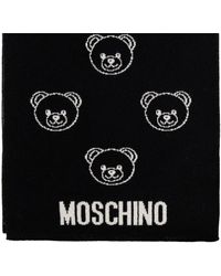 Moschino - Sciarpa Con Stampa Teddy Bear - Lyst